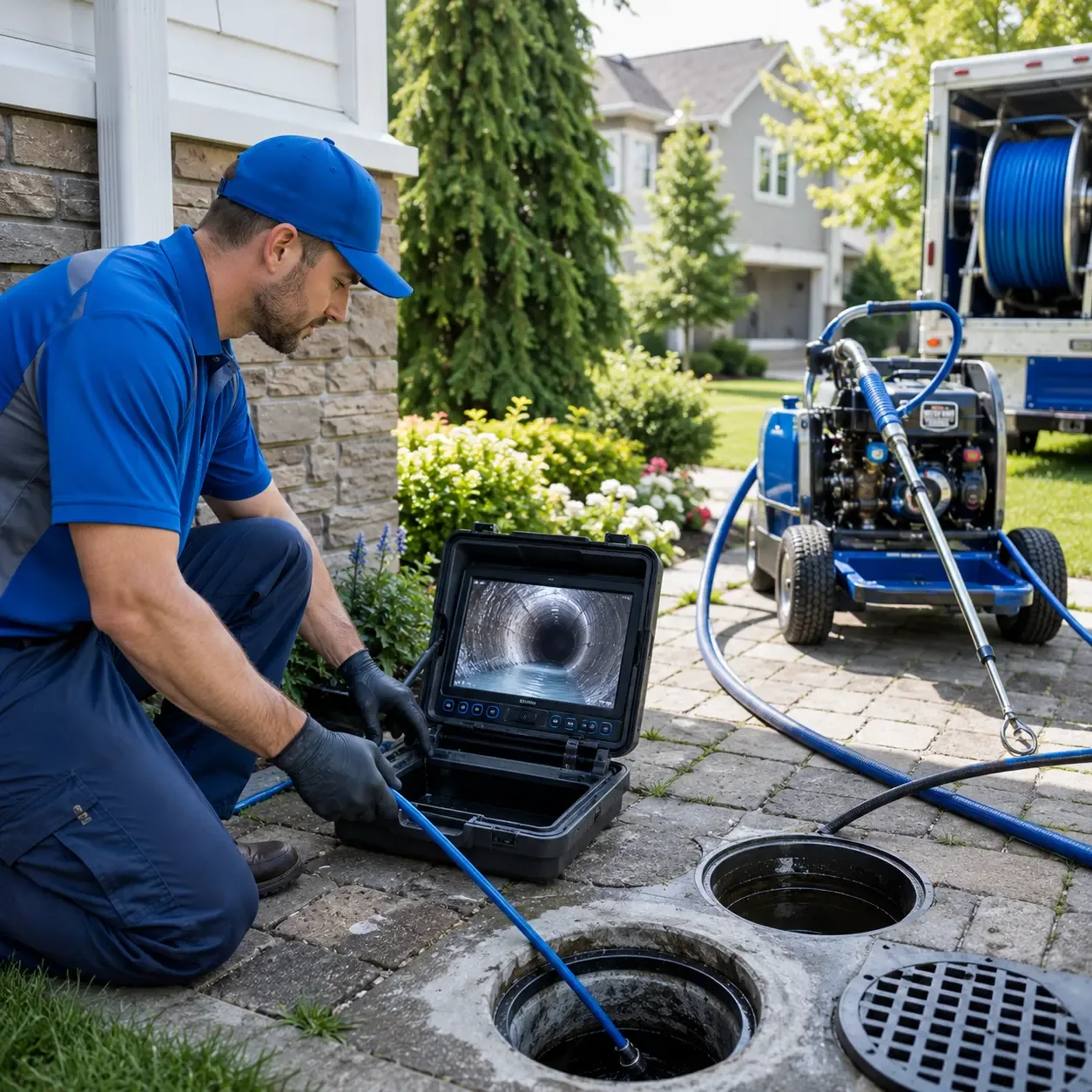 Outdoor drain cleaning professionals serving Marcellus, NY